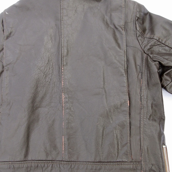 Vintage 1960's 1970's Cafe Racer Leather Jacket - Picture 7 of 8
